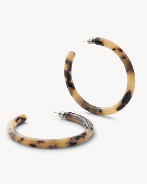 Machete Bold Hoops In Blonde Tortoise