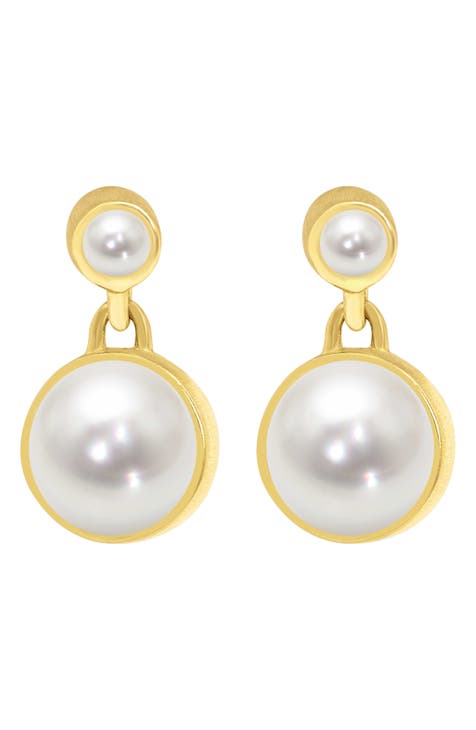 vintage chanel pearlized cc earrings Nordstrom