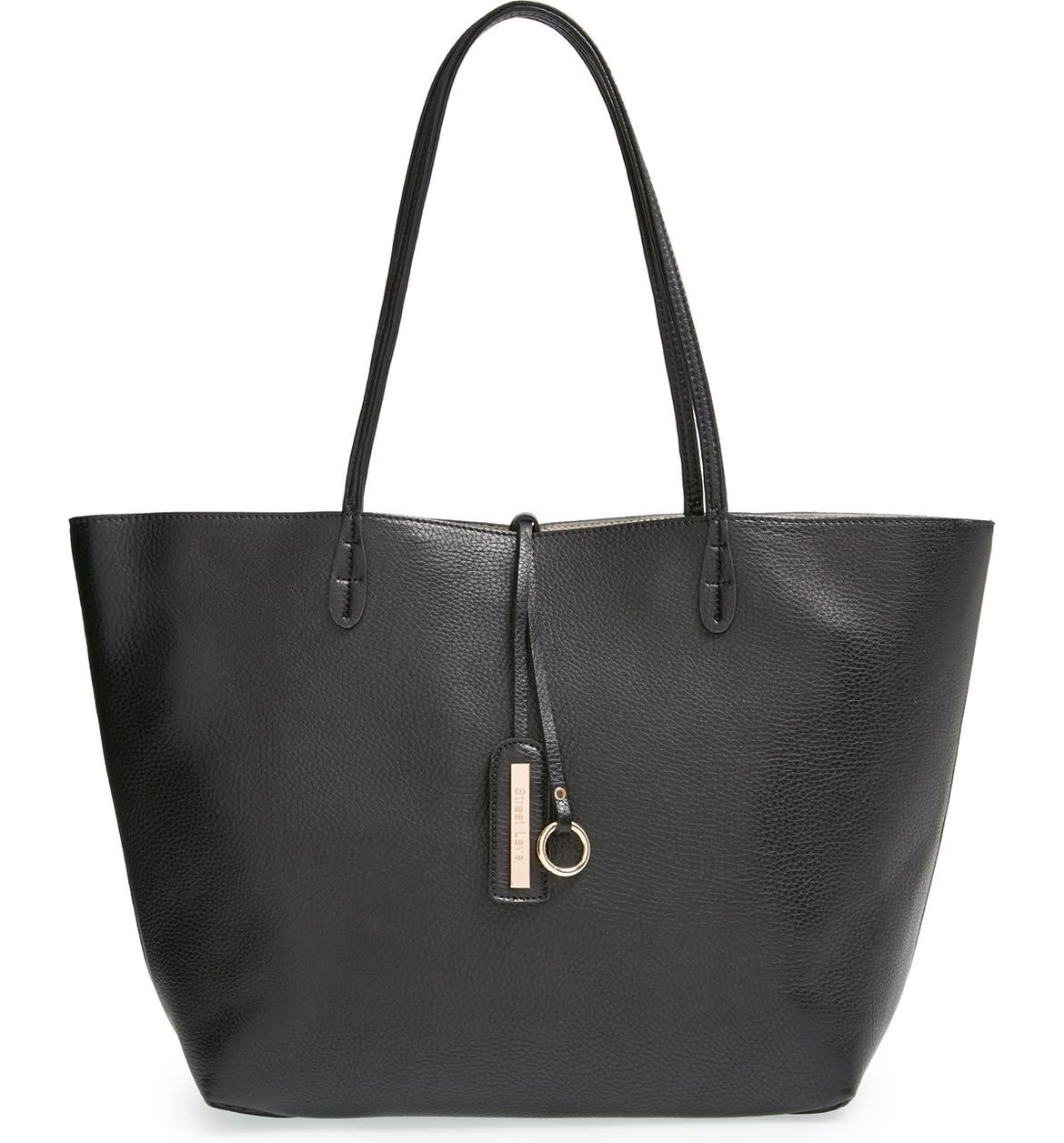 Street Level Reversible Faux Leather Tote | Nordstrom