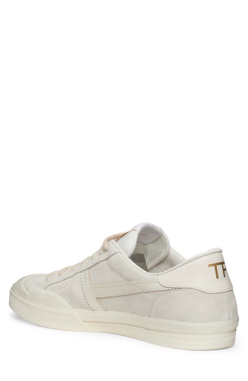 Shop Tom Ford Jarvis Low Top Sneaker In White/beige/ivory