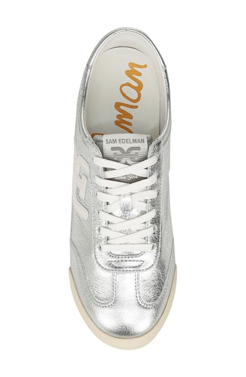 Shop Sam Edelman Ivey Sneaker In Soft Silver/sugar