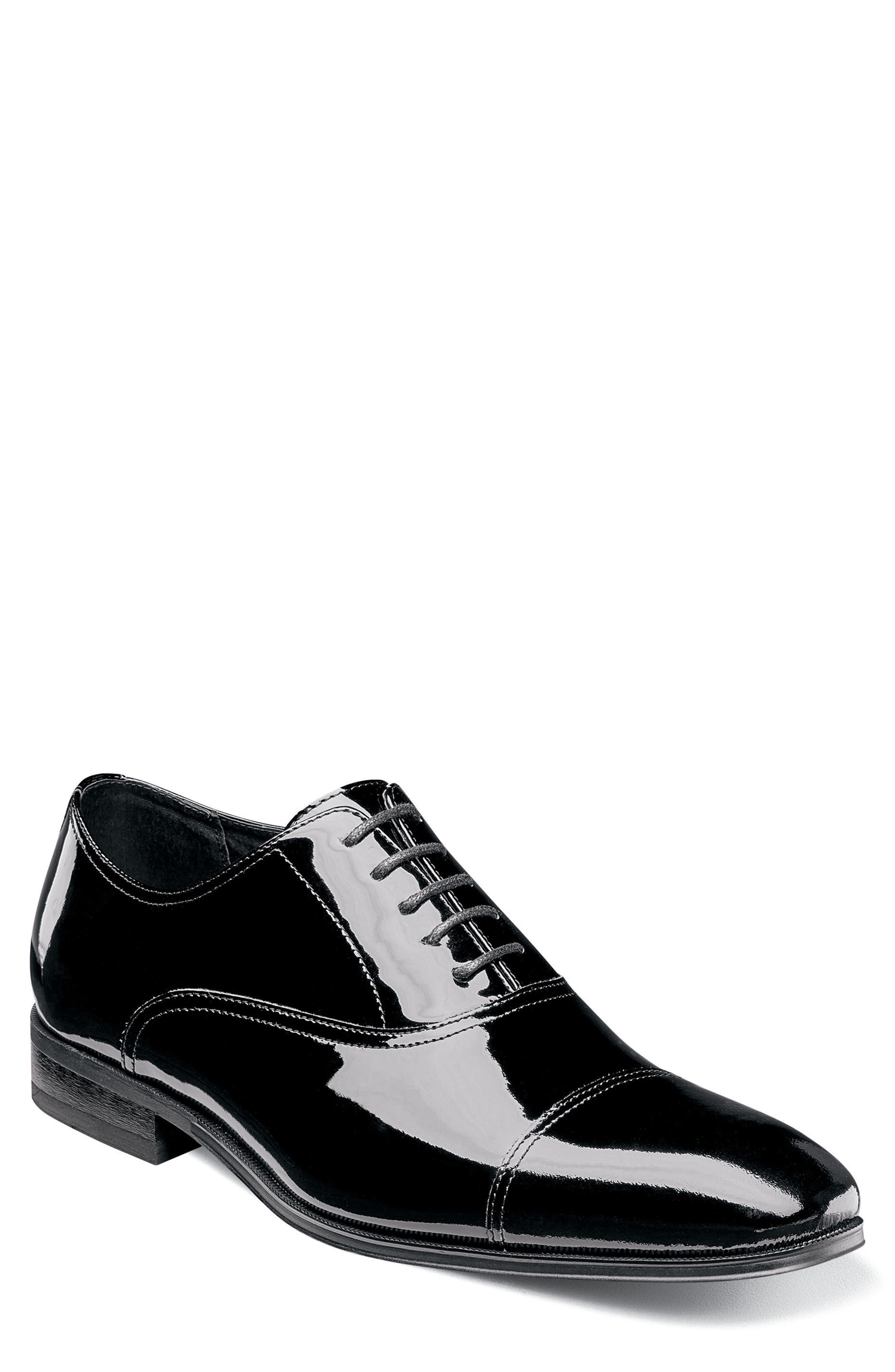 New men Lace Up Oxfords Mens Dress Tuxedo Formal Shoes Cap Toe Patent Leather Sz 