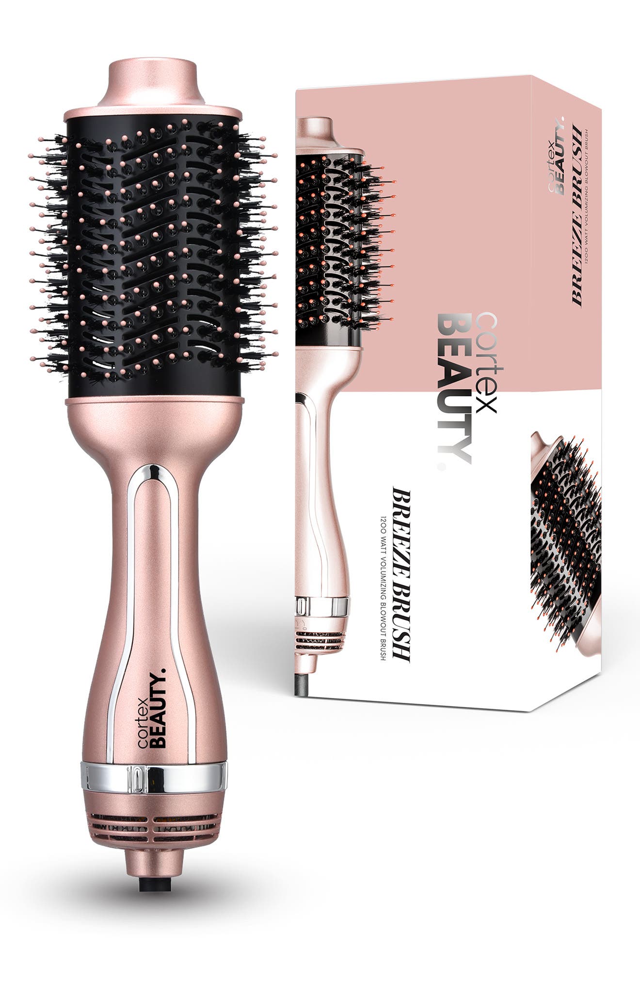 Cortex Usa Cortex Beauty Breeze Brush 1200w Hair Dryer Brush In Pink