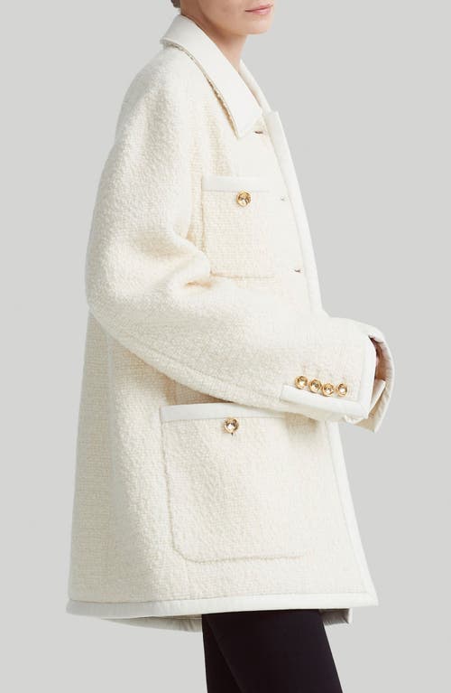 Altuzarra Wool And Cotton Coat In Ivory