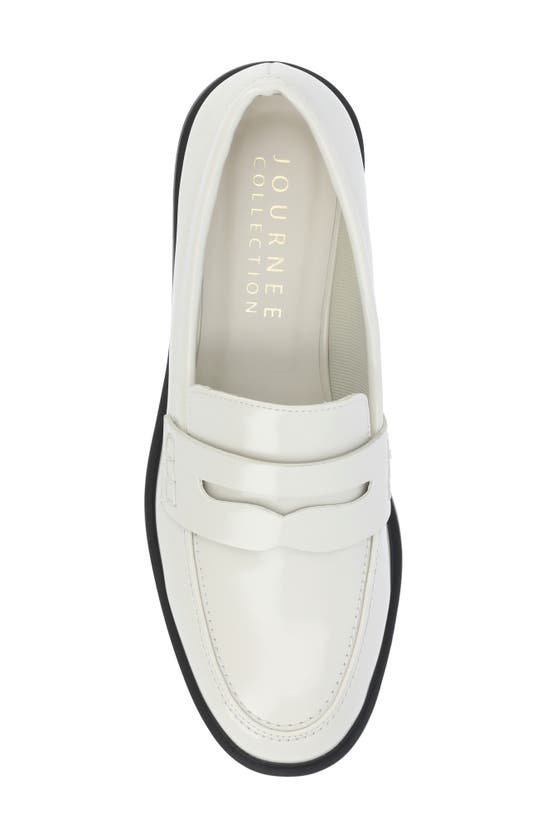 Shop Journee Collection Raichel Penny Loafer In Bone