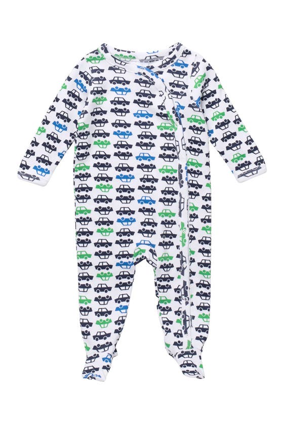 Nordstrom Baby Print Footie In White Cars