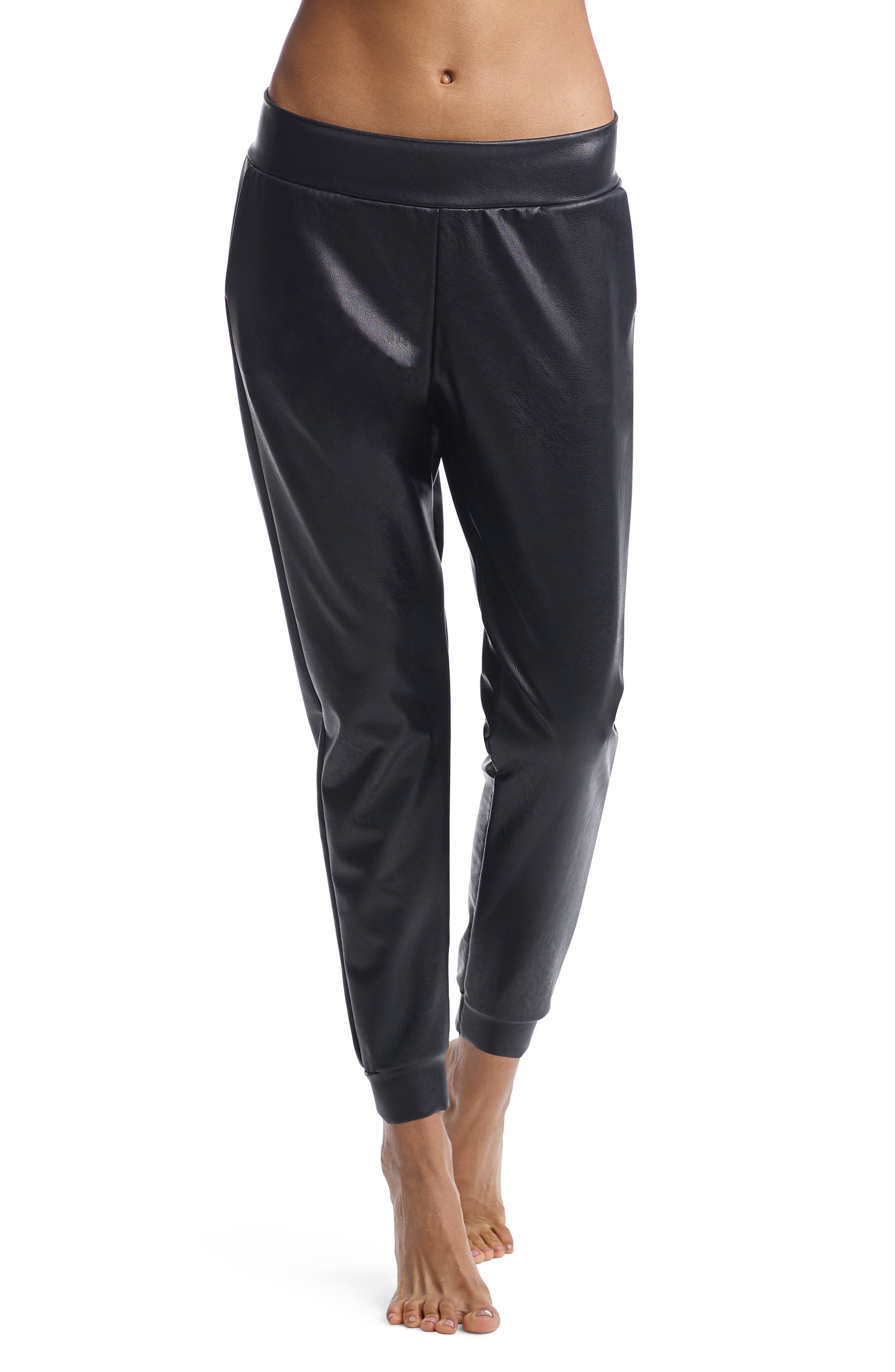 commando faux leather jogger