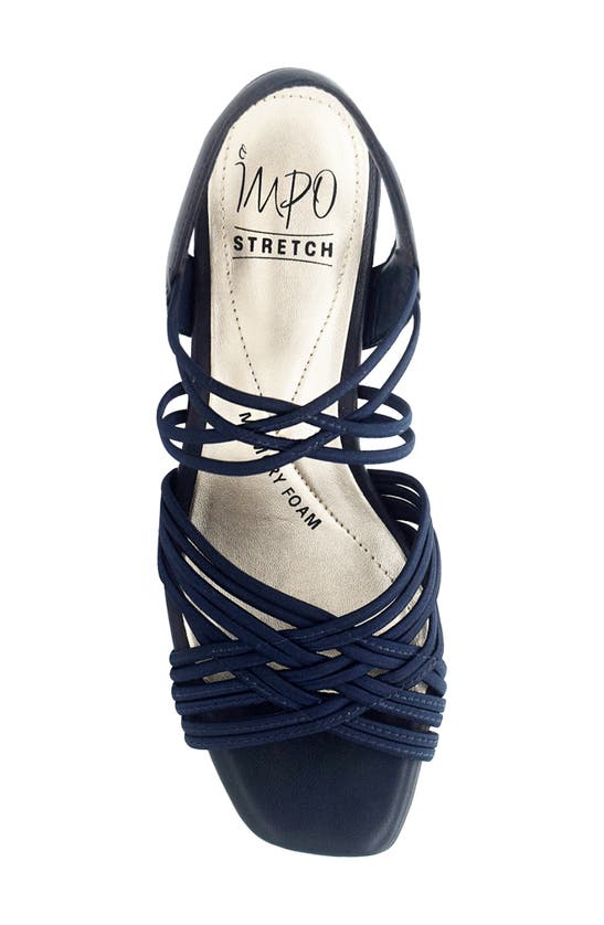 Shop Impo Enya Stretch Sandal In Midnight Blue