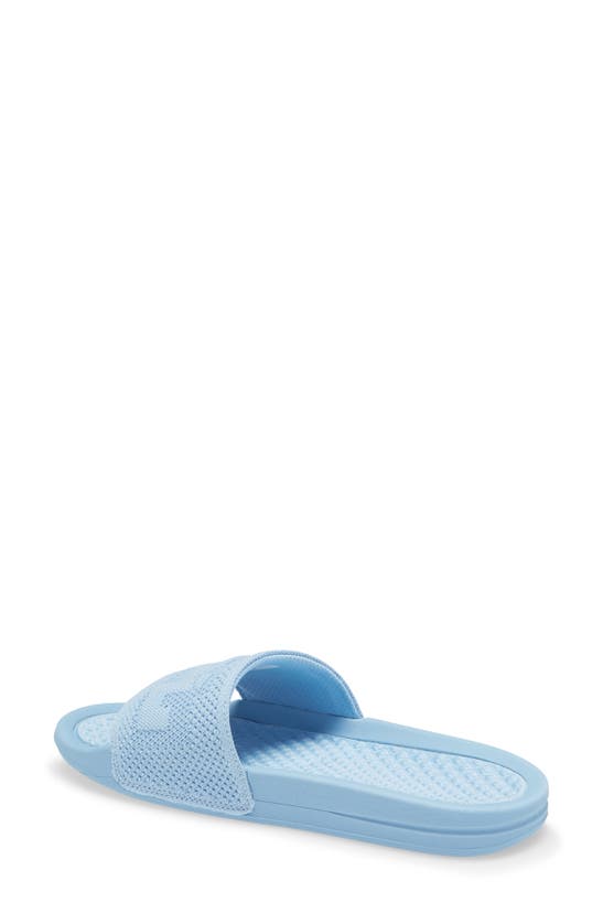 Apl Athletic Propulsion Labs Big Logo Techloom Knit Sport Slide In Ice Blue
