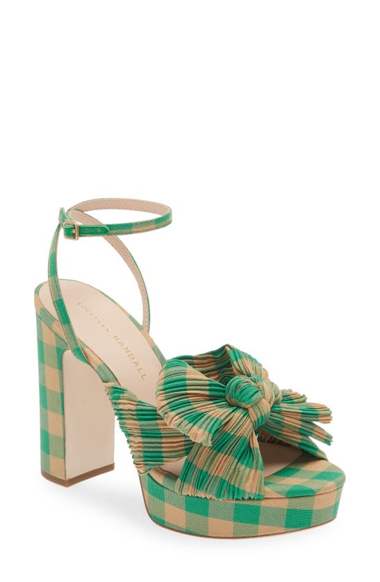 Loeffler Randall Natalia Platform Sandal In Green