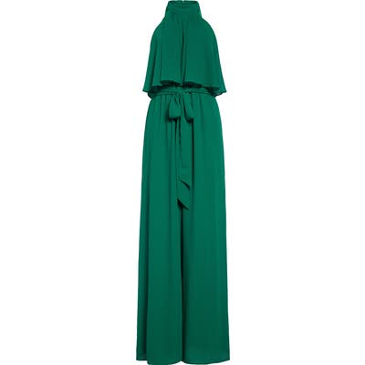 Eliza J Popover Wide Leg Jumpsuit, Green