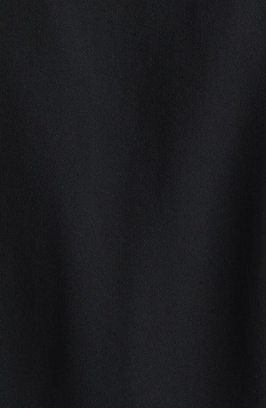 Lafayette 148 Slim Fit Notch Collar Crepe Button-up Shirt In Black