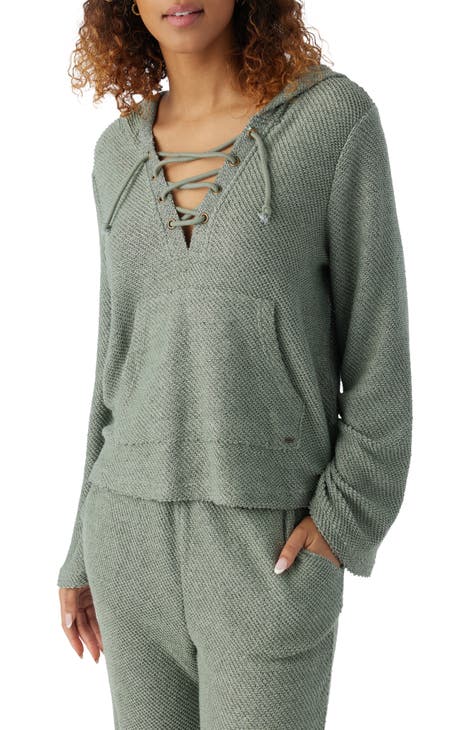 Tanya Terry Lace-Up Hoodie