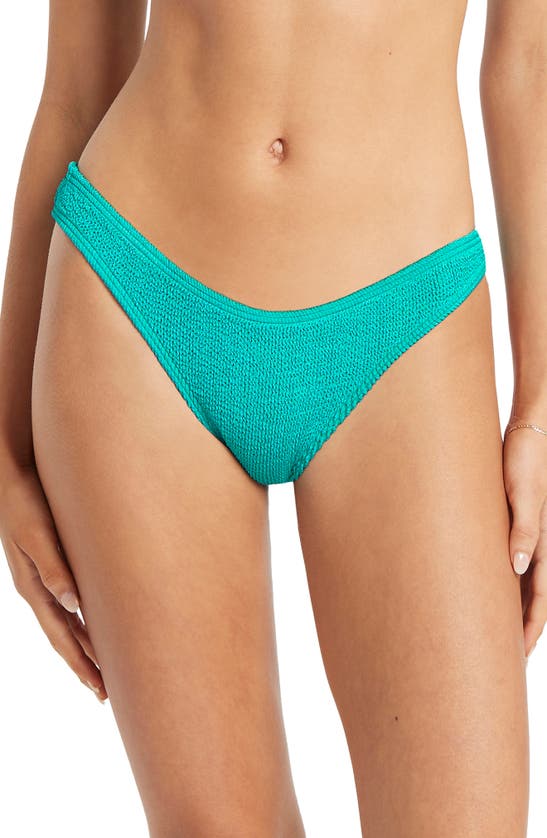 Bondeye Sign Hipster Bikini Bottoms In Turquoise Shimmer
