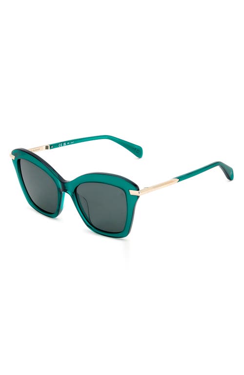 Shop Rag & Bone 53mm Cat Eye Sunglasses In Green/green