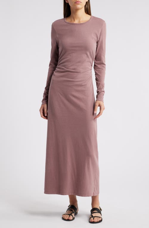 Xirena Xírena Wiley Long Sleeve Maxi Dress In Dark Rose