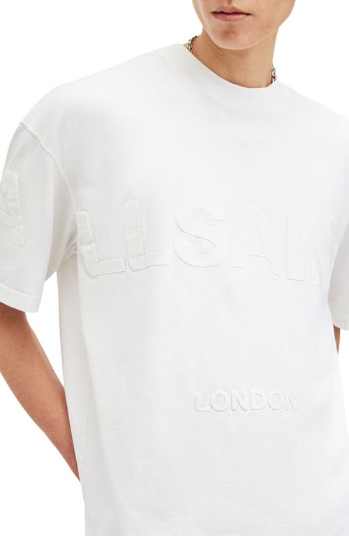 Shop Allsaints Biggy Logo Graphic T-shirt In Optic White