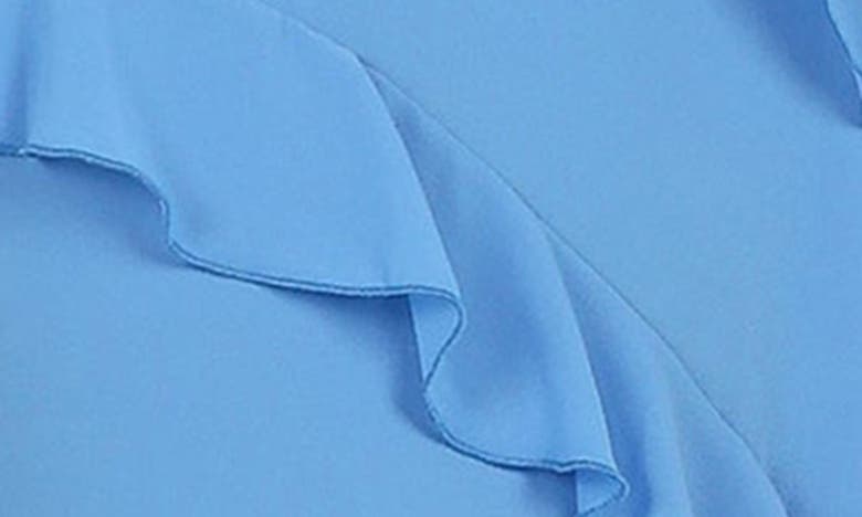 Petal And Pup Petal & Pup Ciao Ruffle Chiffon Gown In Blue