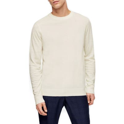 Topman Premium Crewneck Sweater, Ivory