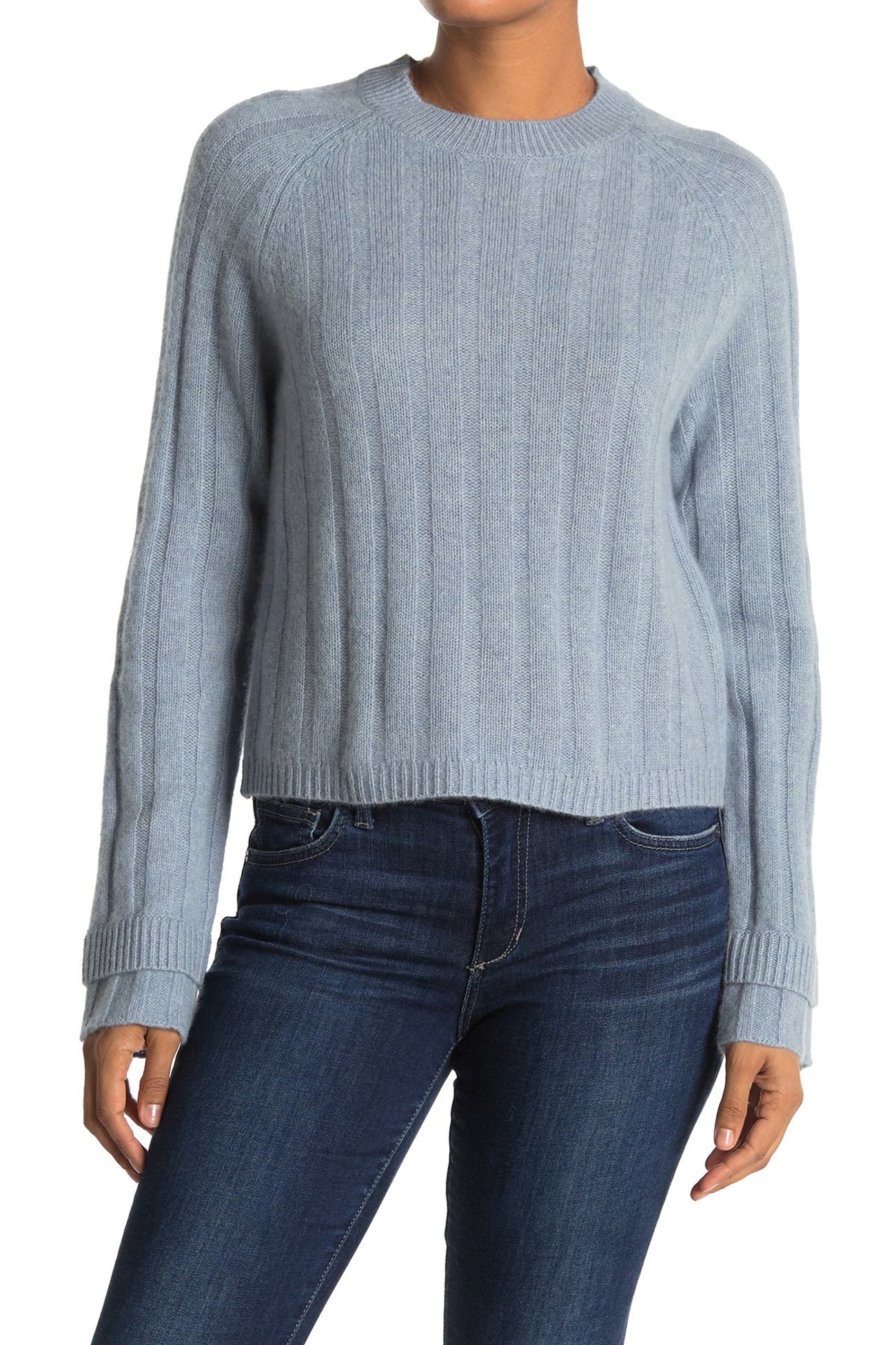360 Cashmere | Tatia Layered Cuff Cashmere Sweater | Nordstrom Rack