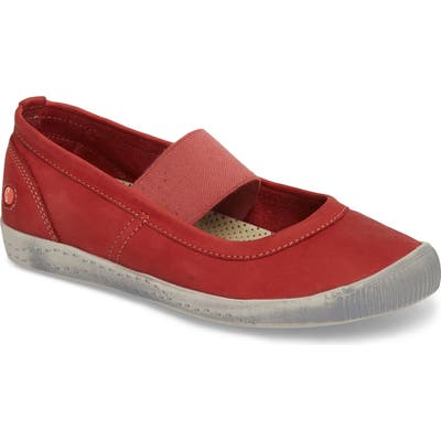 Softinos By Fly London Ion Mary Jane Sneaker - Red