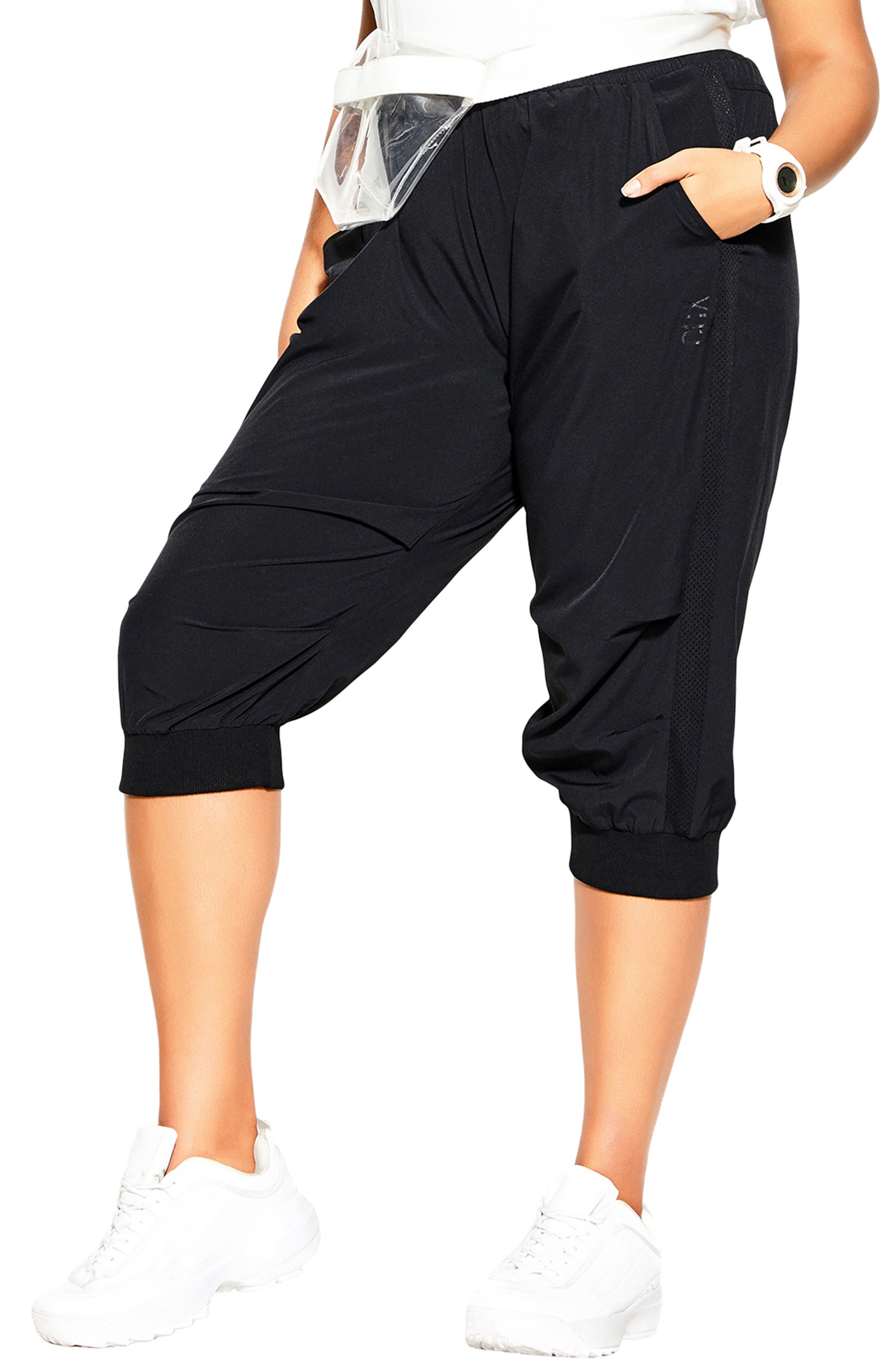 cropped joggers womens plus size