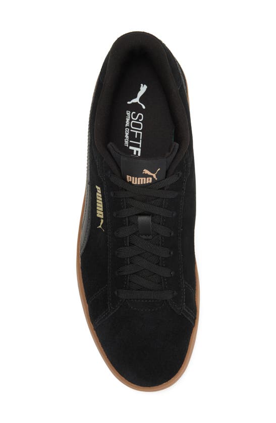 Shop Puma Smash 3.0 Low Top Sneaker In  Black- Gold