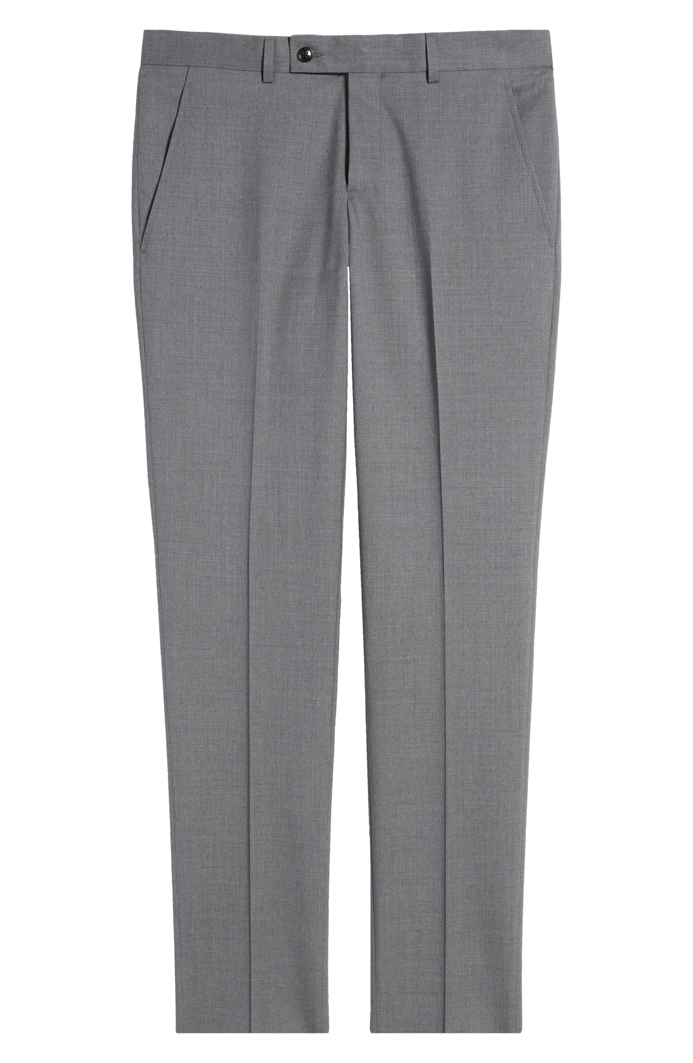 Ted Baker London Jerome Soft Constructed Wool Blend Tapered Dress Pants