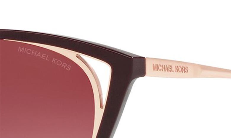 Shop Michael Kors Alexandria 55mm Cat Eye Sunglasses In Cordovan