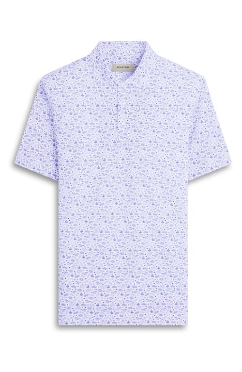 Shop Bugatchi Victor Ooohcotton® Casino Print Polo In White