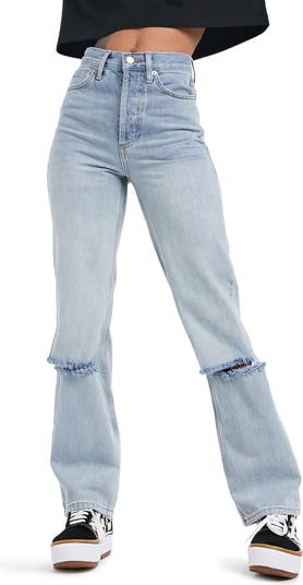 Topshop high waisted 2024 straight leg jeans