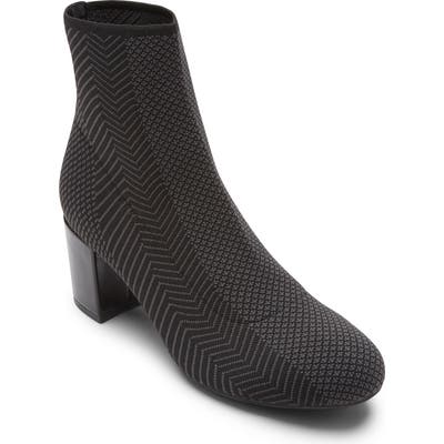 Rockport Total Motion Oaklee Knit Bootie- Black