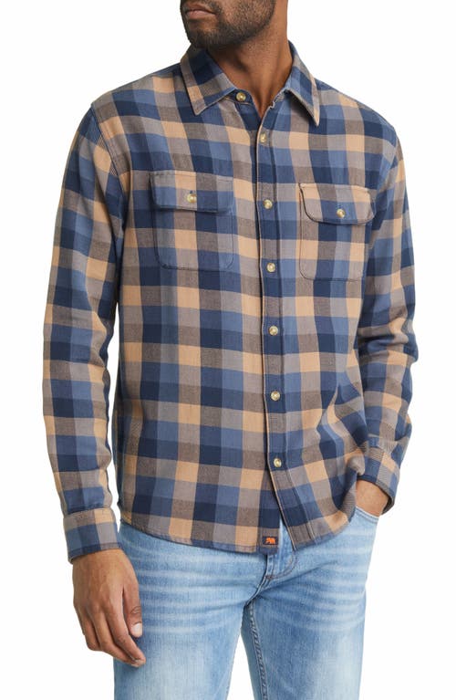 Mountain Regular Fit Flannel Button-Up Shirt in Maple Plaid