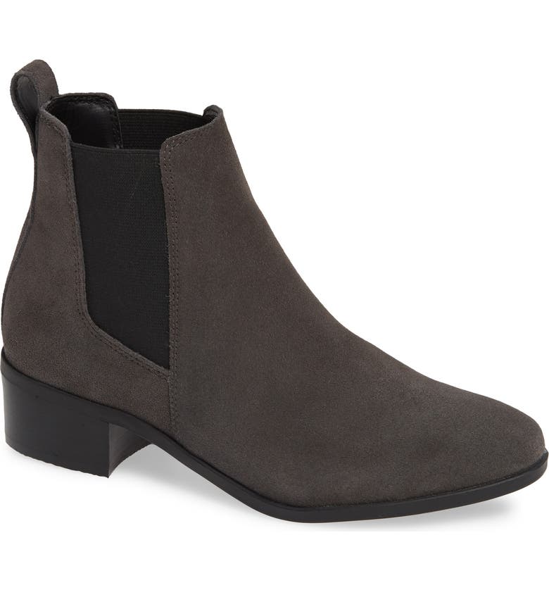 STEVE MADDEN Dover Chelsea Bootie, Main, color, GREY SUEDE