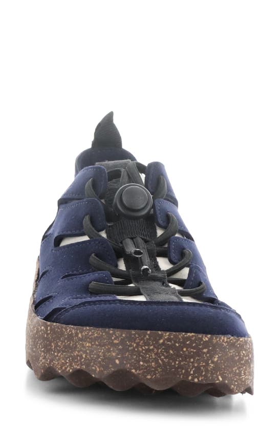 Shop Asportuguesas By Fly London Cure Sneaker In Navy Eco Faux Suede