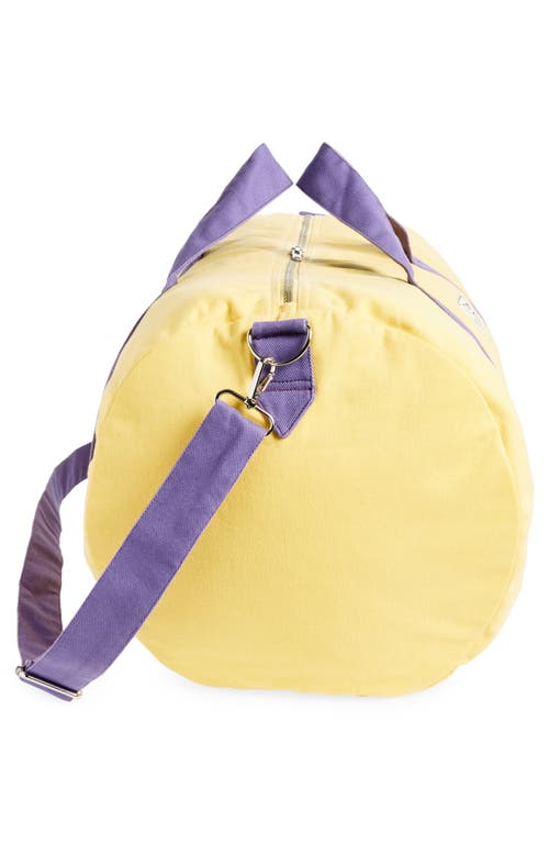 Bode Two-tone Canvas Gym Bag In Yellow