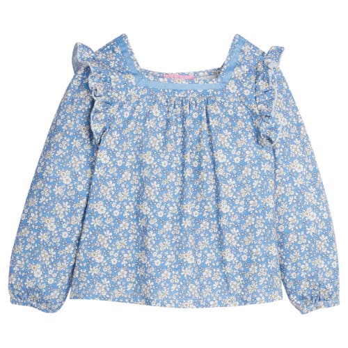 Bisby Kids' Floral Knit Adams Top In Roland Floral Blue