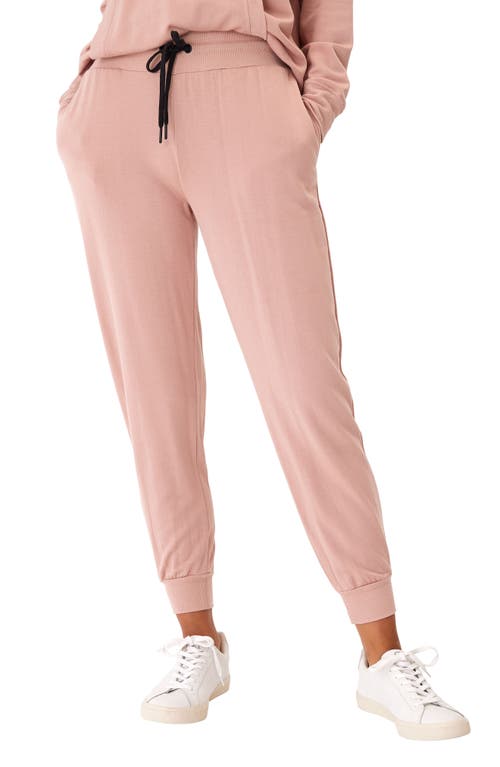Connie Feather Fleece Joggers in Latte