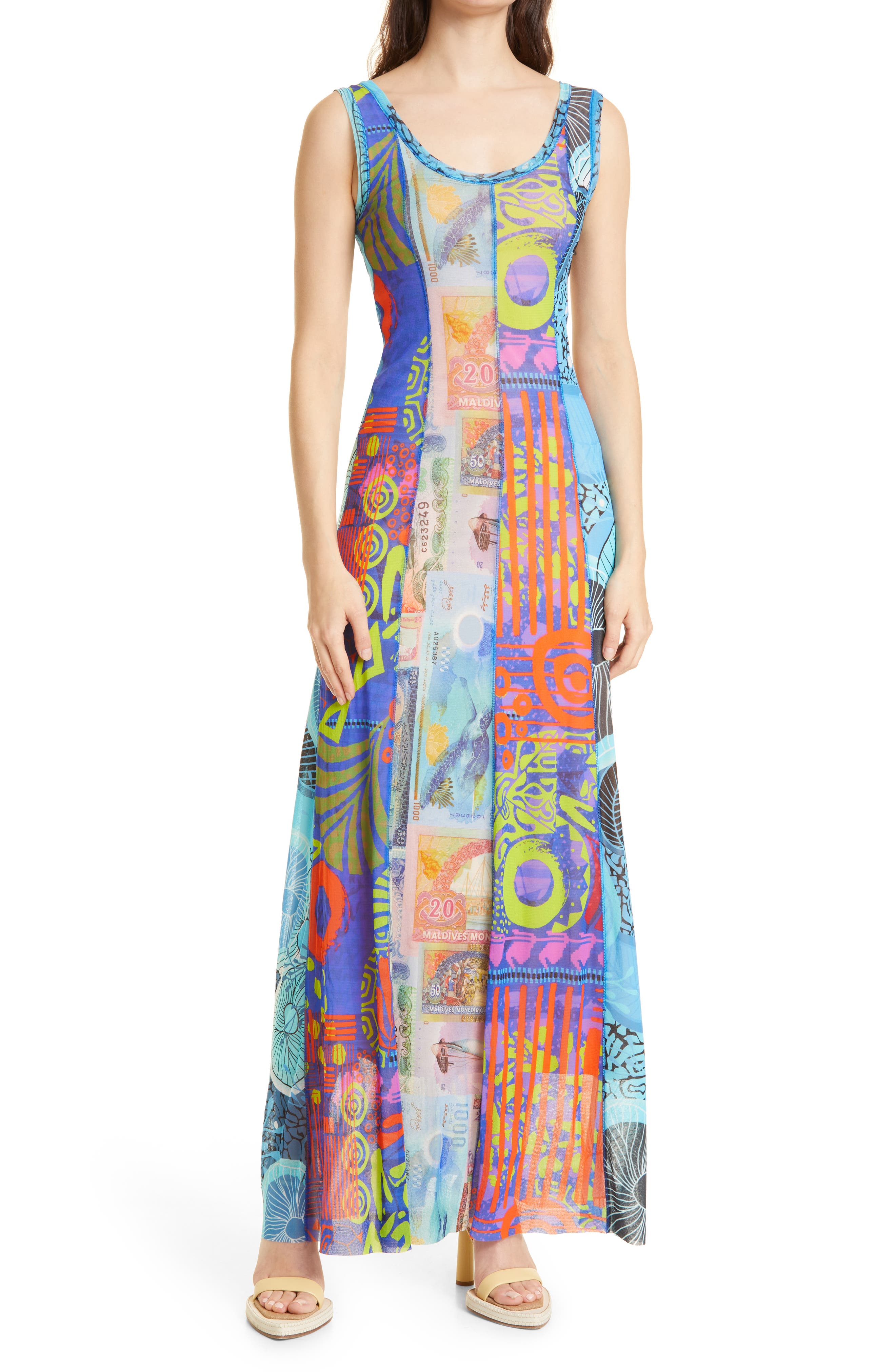 Fuzzi Abito Lungo Sleeveless Dress 