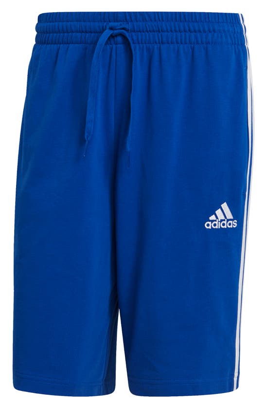 Adidas Originals Essentials 3-stripes Shorts In Team Royal Blue/ White