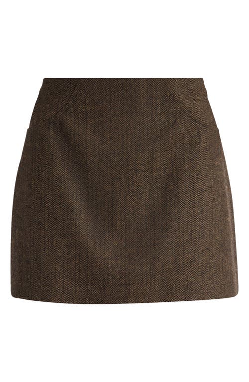 REFORMATION REFORMATION X KACEY MUSGRAVES BUXTON LOW RISE WOOL BLEND MINISKIRT 
