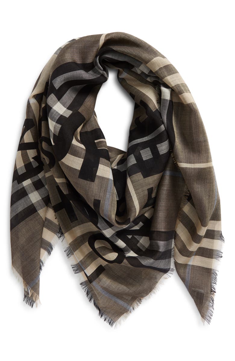 Burberry Horseferry Print Check Wool & Silk Scarf | Nordstrom