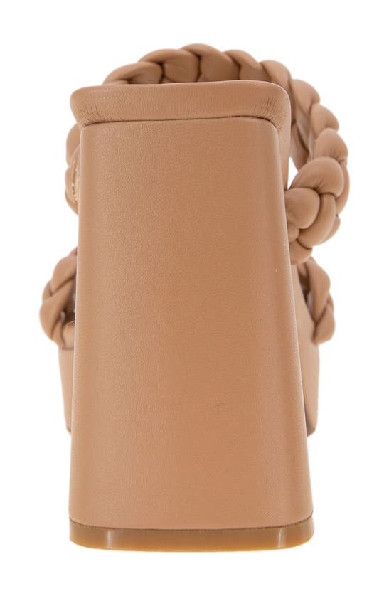 Shop Bcbgeneration Gemma Platform Slide Sandal In Tan