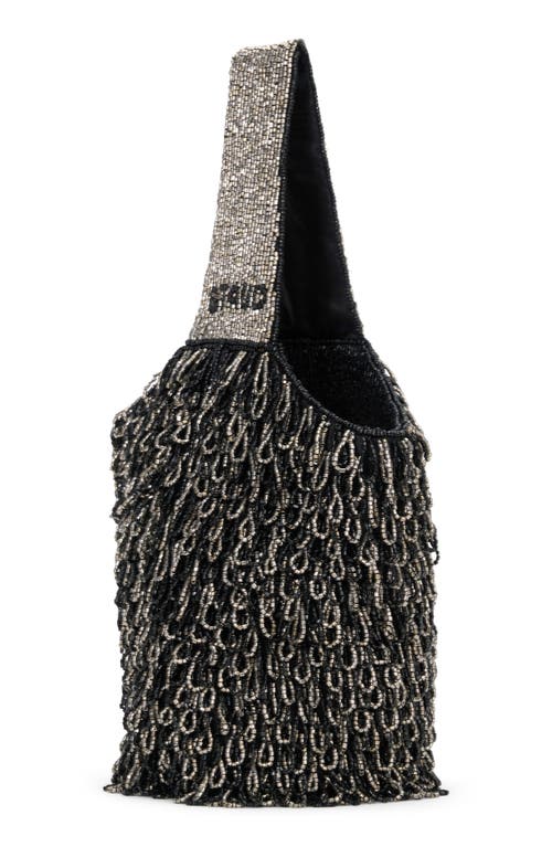 Shop Staud Haruko Beaded Bag In Black