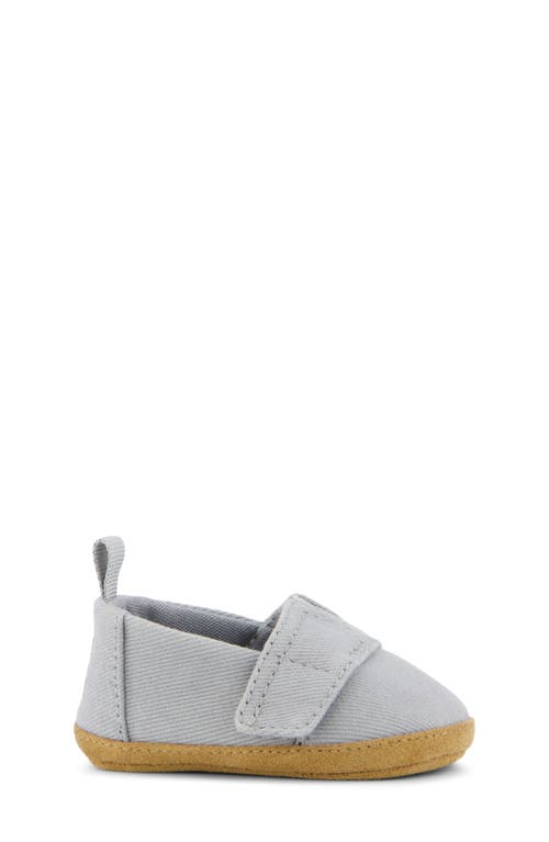 Shop Toms Alpargata Crib Shoe In Grey