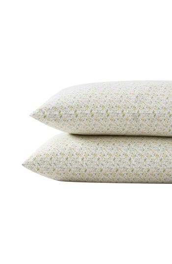 Laura Ashley Evie Cotton Pillowcase Set In Sun Gold