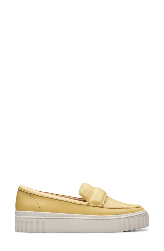 Shop Clarks Mayhill Cove Loafer In Yellow Leather