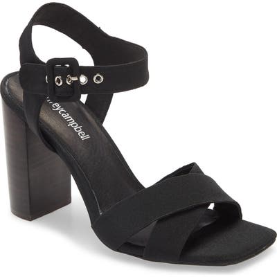 Jeffrey Campbell Iliana Ankle Strap Sandal, Black
