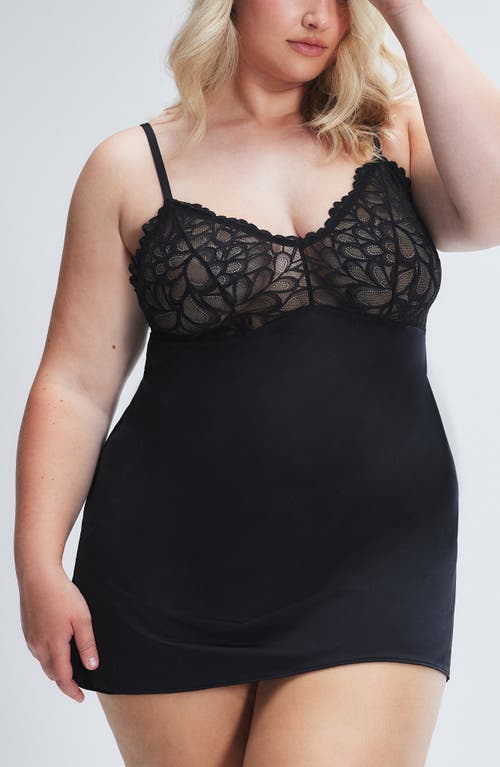 Savage X Fenty Not Sorry Slip In Black Caviar