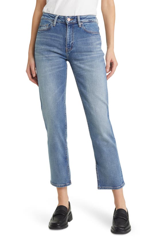 Ganni Beksi Stretch Denim Jeans In Mid Blue Vintage | ModeSens